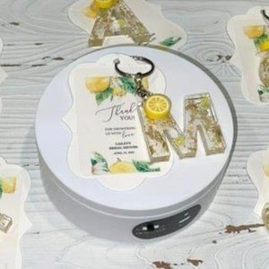 Lemon Resin Keychains